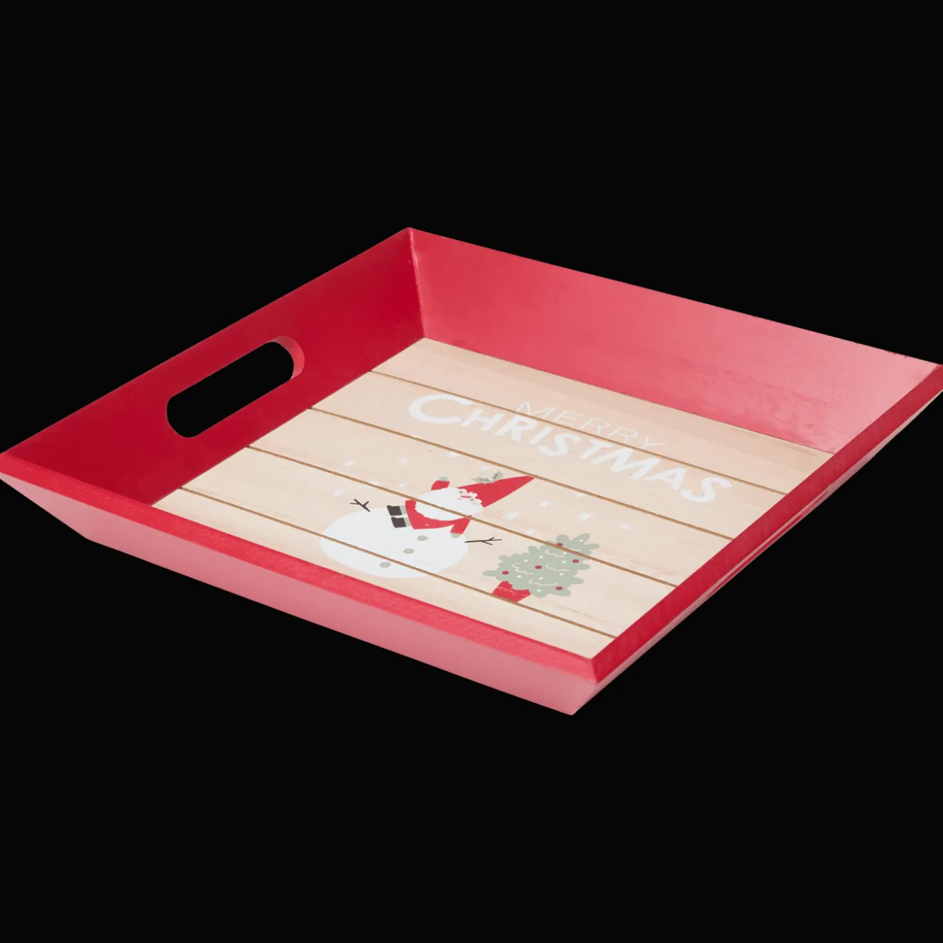 Action Saisondekoration<Tablett mit Weihnachtsmotiv