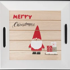 Action Saisondekoration<Tablett mit Weihnachtsmotiv