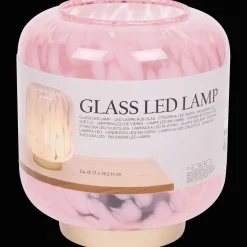Action Lampen<Tischlampe aus Glas