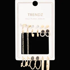 Action Uhren & Schmuck<Trendz Set mit vergoldeten Ohrringen