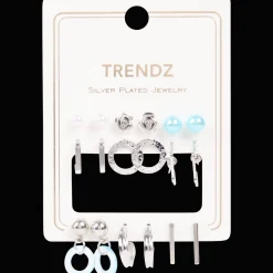 Action Uhren & Schmuck<Trendz Set mit vergoldeten Ohrringen