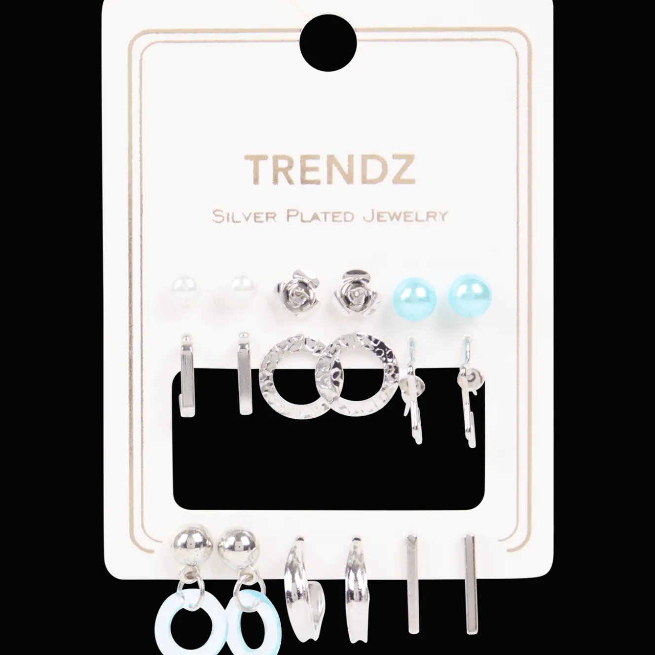 Action Uhren & Schmuck<Trendz Set mit vergoldeten Ohrringen