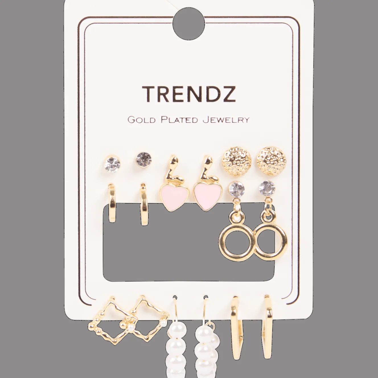 Action Uhren & Schmuck<Trendz Set mit vergoldeten Ohrringen
