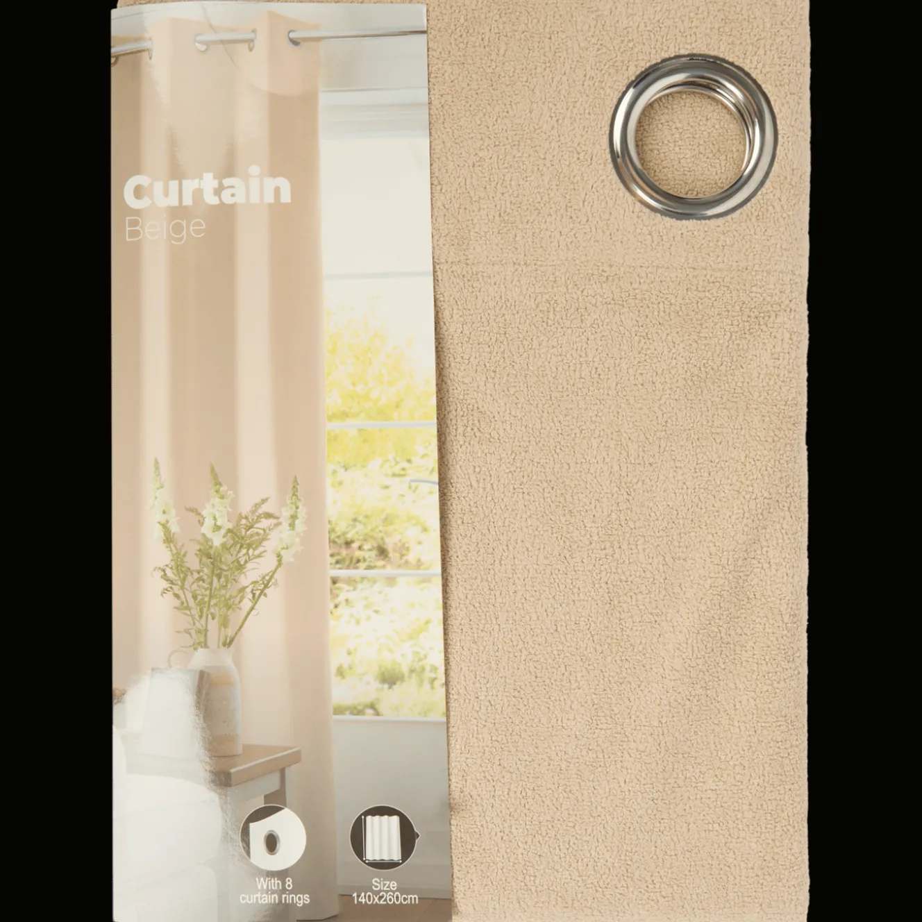 Action Fensterdekoration<Vorhang mit Struktur