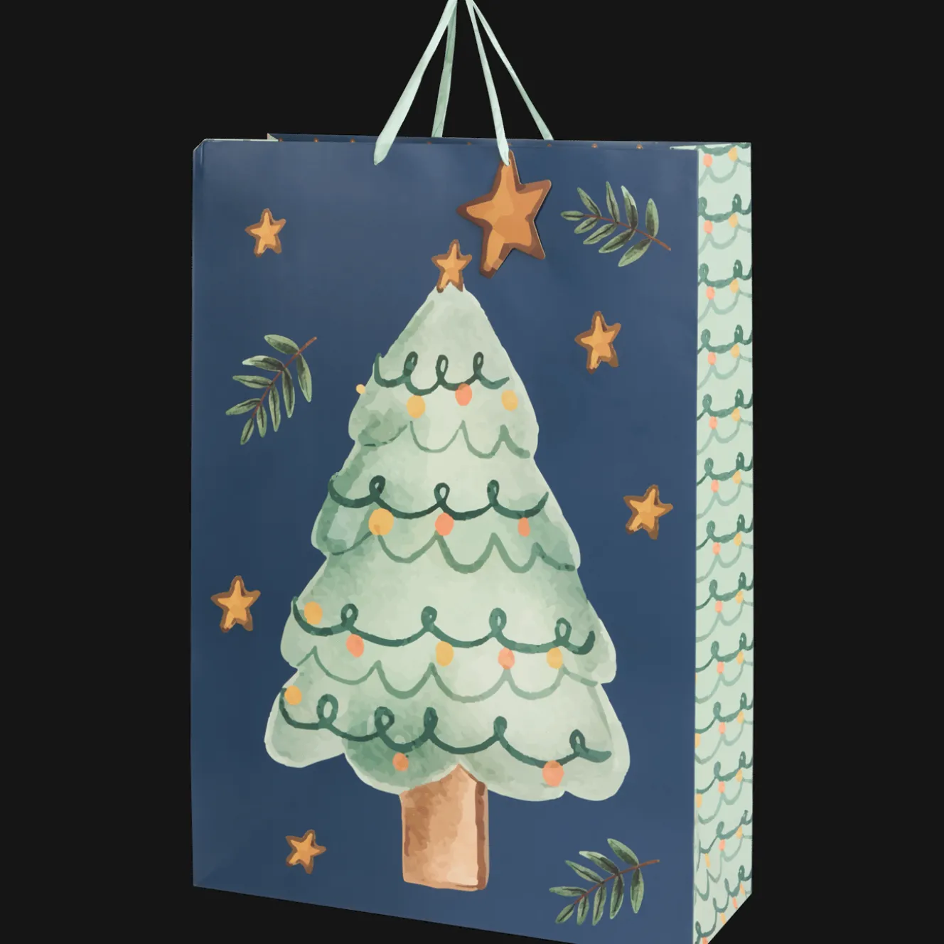 Action Geschenkverpackung<Weihnachtliche Geschenktüte XL