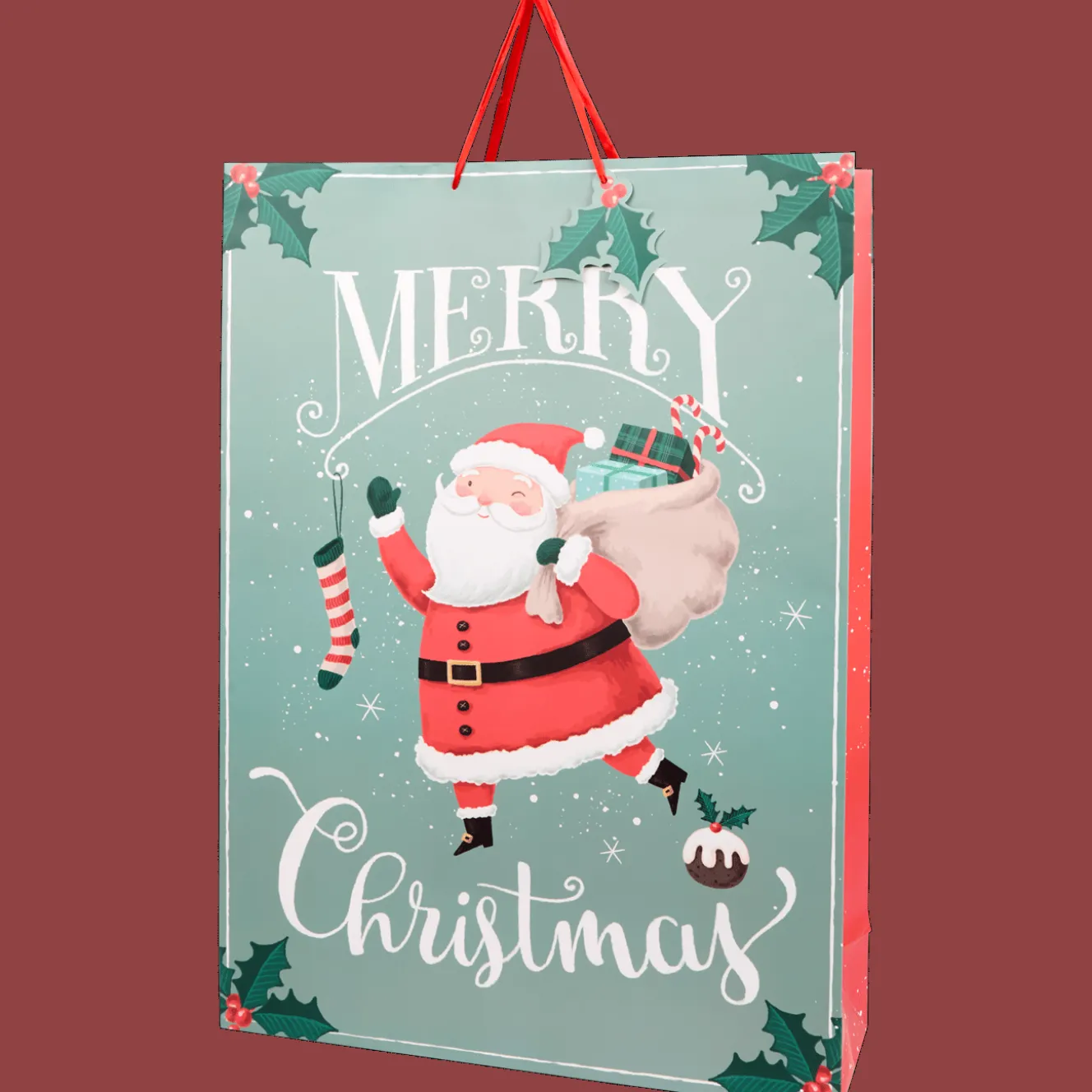 Action Geschenkverpackung<Weihnachtliche Geschenktüte XL