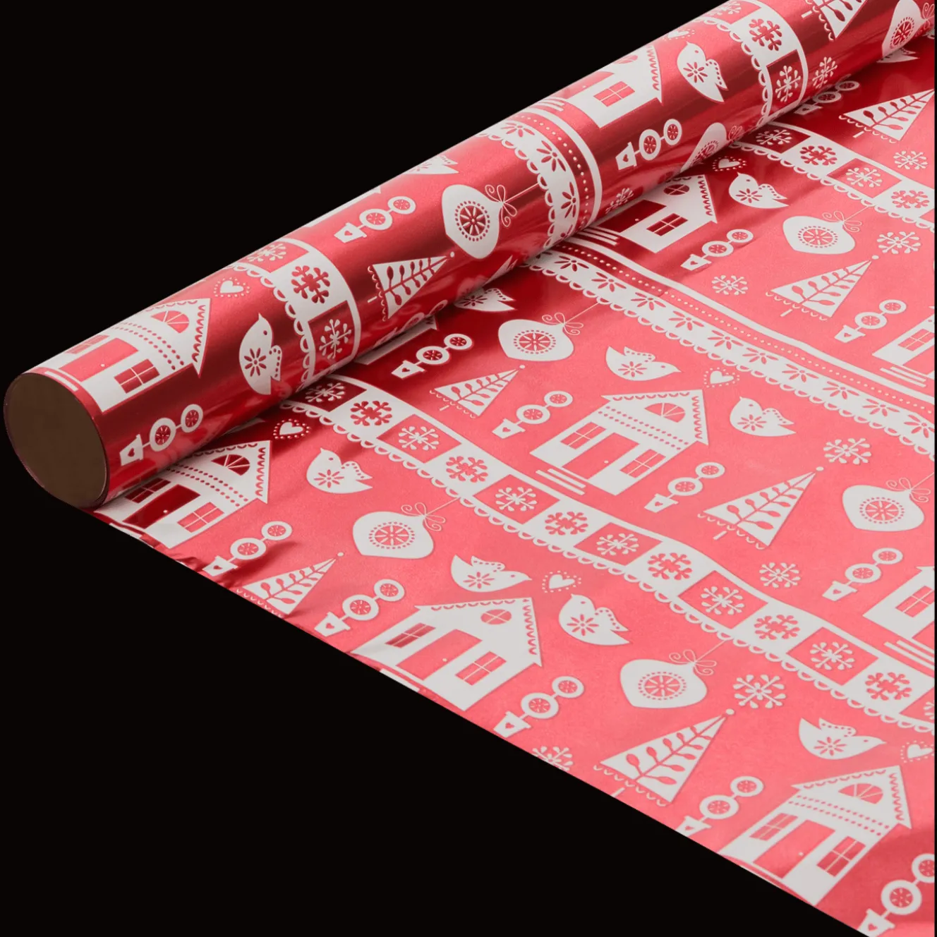 Action Geschenkverpackung<Weihnachtliche Metallic-Geschenkfolie