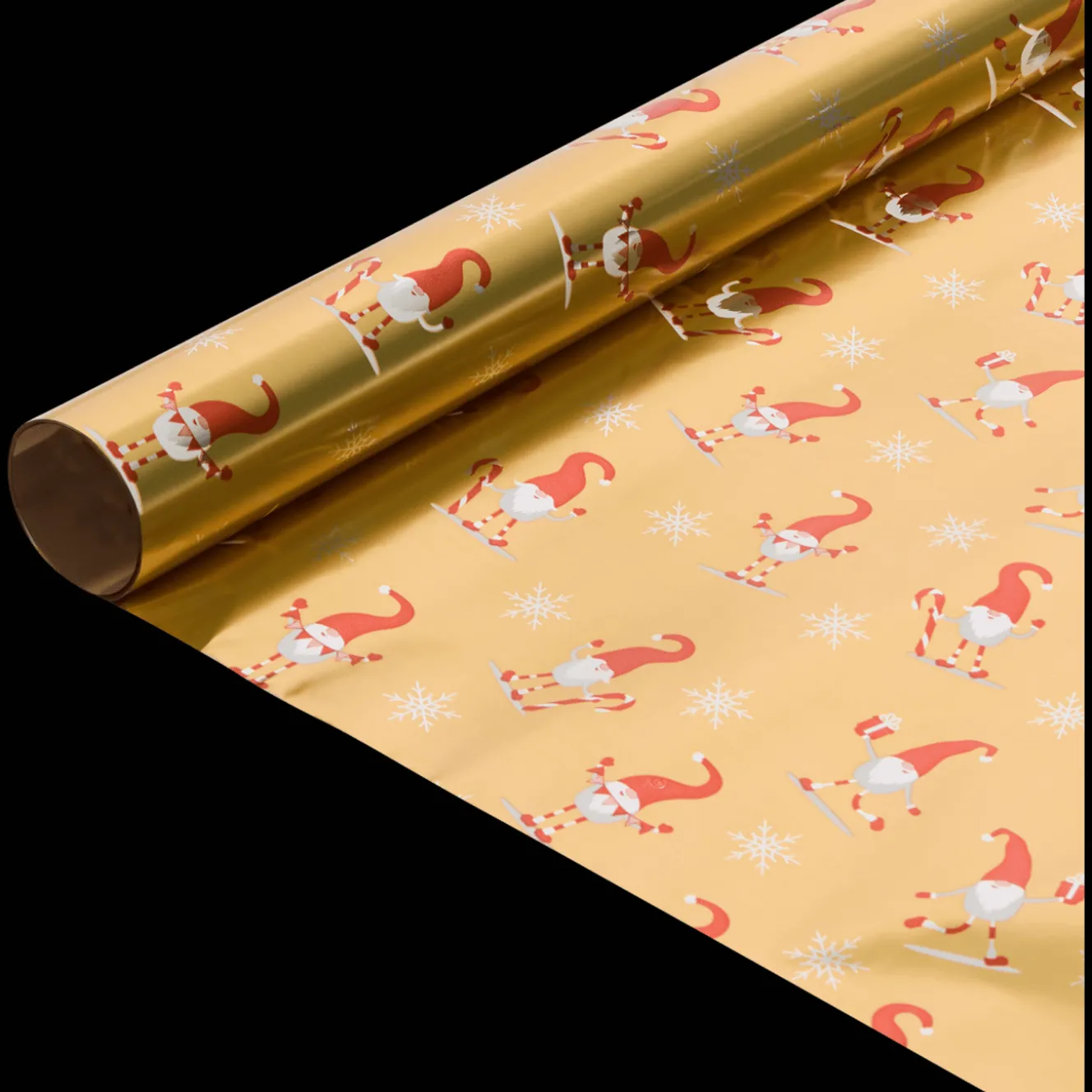 Action Geschenkverpackung<Weihnachtliche Metallic-Geschenkfolie