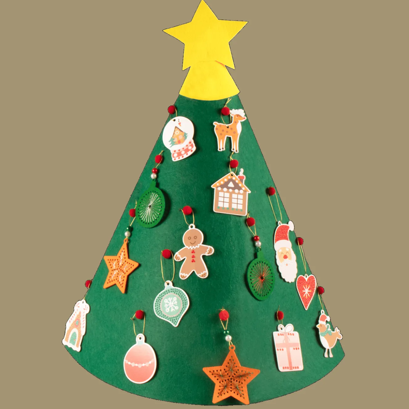 Action Basteln<Weihnachtsbaum-Dekoset