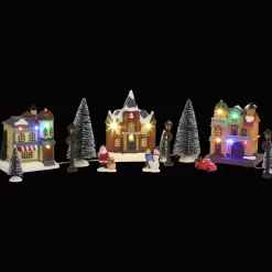 Action Saisondekoration<Weihnachtsdorf mit Beleuchtung