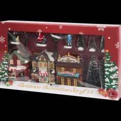 Action Saisondekoration<Weihnachtsdorf mit Beleuchtung