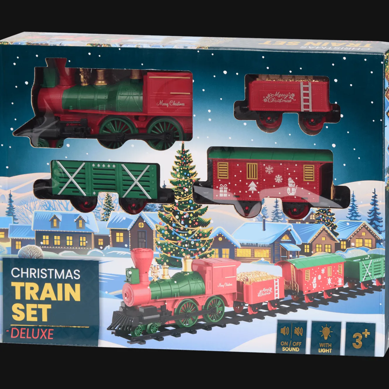Action Saisondekoration<Weihnachtszug mit Licht und Sound