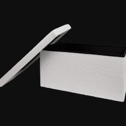 Action Wohnaccessoires<XL Stauraumhocker mit Teddystoff