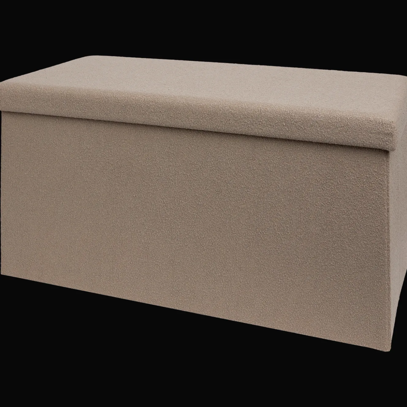 Action Wohnaccessoires<XL Stauraumhocker mit Teddystoff